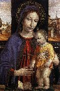 BORGOGNONE, Ambrogio Virgin and Child fdg USA oil painting artist